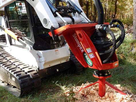 low flow skid steer stump grinder attachment|stumpex 2 speed grinder.